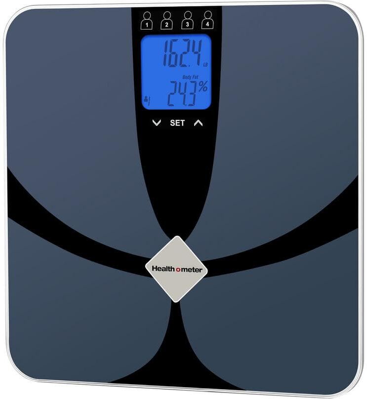 Health o meter Digital Glass Health Scan Body Composition Weight Tracking Scale, 4 Users, 400 lbs.