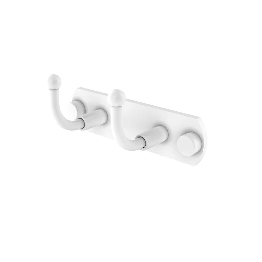 Allied Skyline Collection 2 Position Robe Hook in Matte White