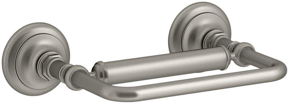 KOHLER Artifacts Pivoting Double Post Toilet Paper Holder in Vibrant Brushed Nickel