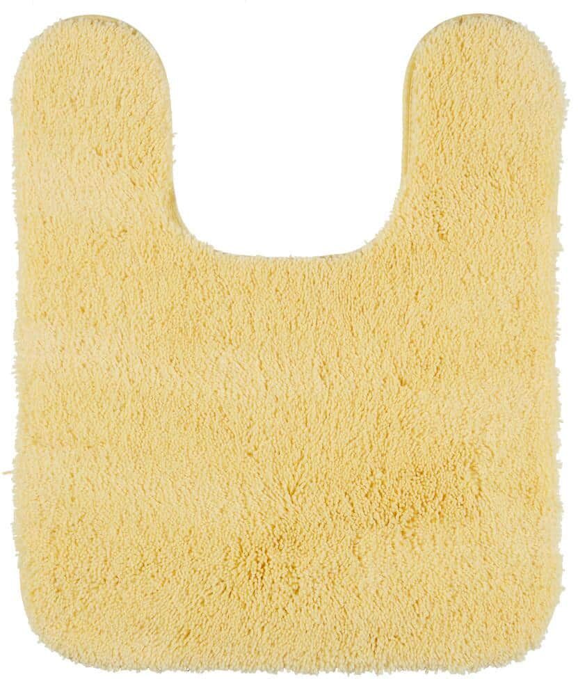 Mohawk Home Pure Perfection Butter Cream 20 in. x 24 in. Nylon Machine Washable Bath Mat