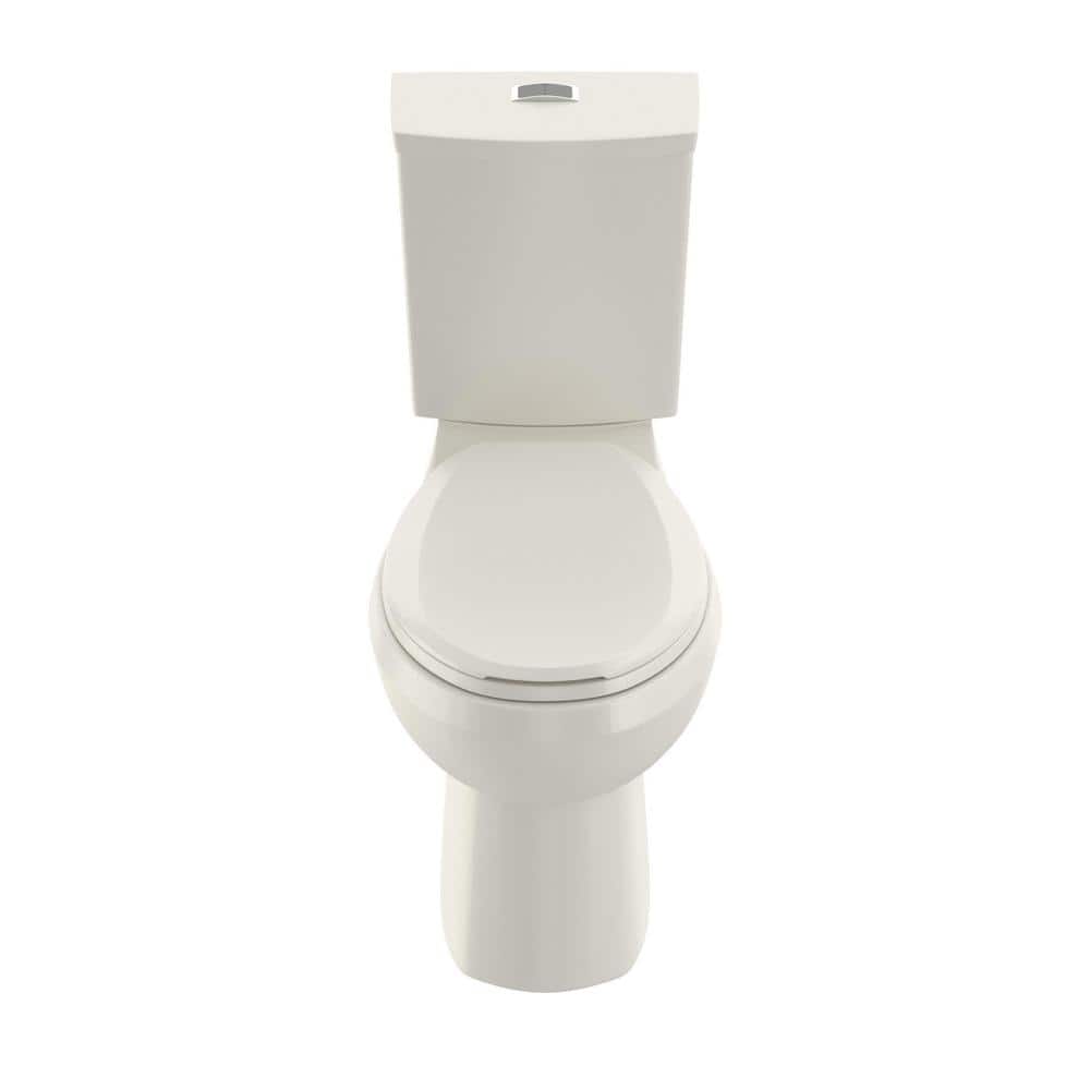 American Standard Cadet 3 Tall Height 2-piece 1.0/1.6 GPF Dual Flush Round Toilet in White, Seat Included (4-Pack)
