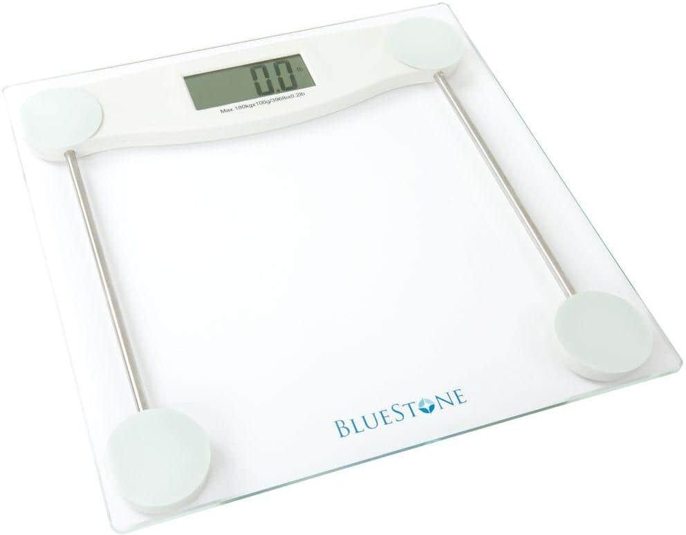 Bluestone Digital LCD Display Glass Bathroom Scale