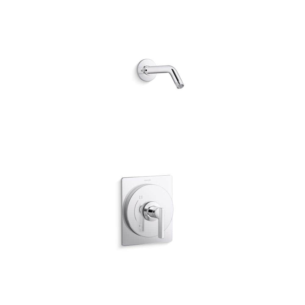 KOHLER Castia By Studio McGee Rite-Temp Shower Trim Kit without Showerhead in Polished Chrome