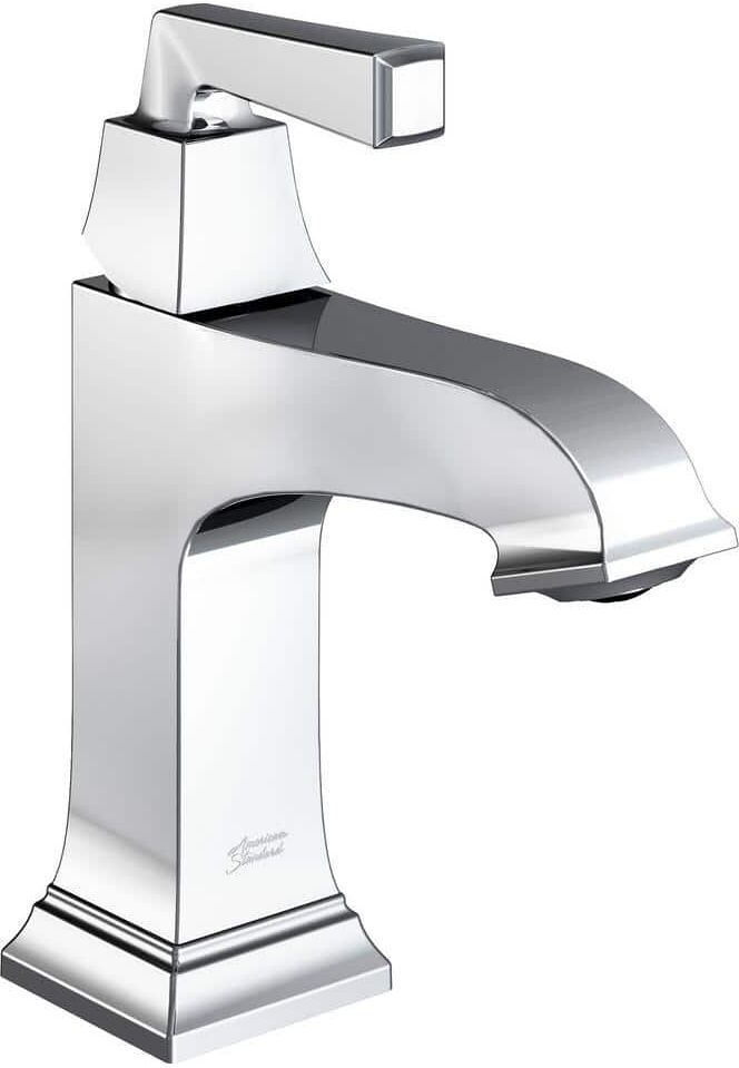 American Standard Town Square S Single Hole Single-Handle Monoblock Bathroom Faucet with Drain Assembly and WaterSense 1.2 GPM in Chrome