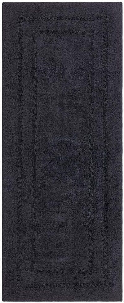 Mohawk Home Cotton Reversible Charcoal 24 in. x 60 in. Gray Cotton Machine Washable Runner Bath Mat