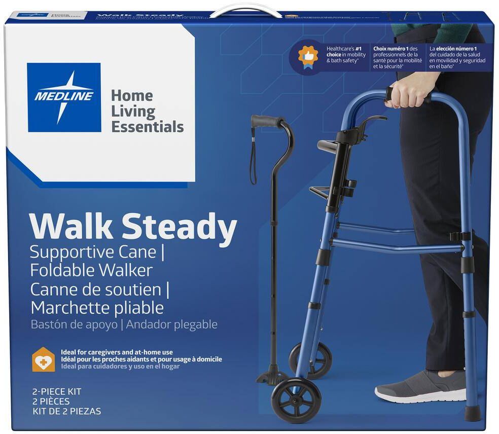 Walker and Cane Combo Kit