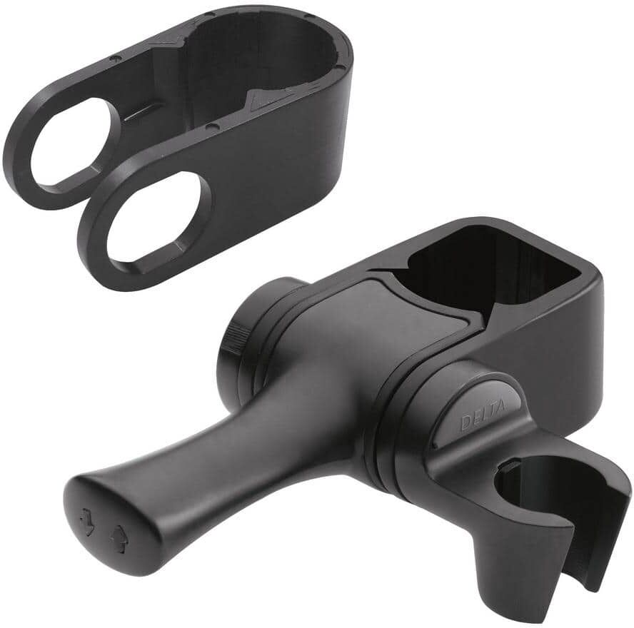 Delta Adjustable Slide Bar/Grab Bar Mount for Handheld Showerhead in Matte Black