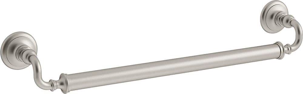 KOHLER Artifacts 24 in. Grab Bar in Vibrant Brushed Nickel