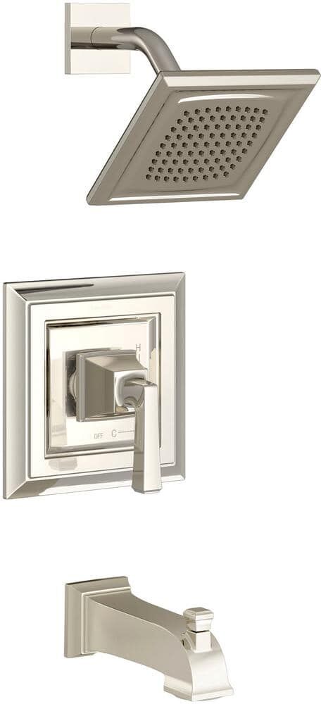 American Standard Town Square S Water Saving Tub and Shower Trim Kit for Flash Rough-in Valves in Polished Nickel (Valve Not Included)