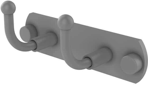 Allied Skyline Collection 2 Position Robe Hook in Matte Gray