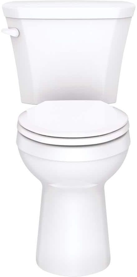 Gerber Viper 2-Piece 1.28 GPF Single Flush ADA Elongated Toilet in White with Slow Close Seat