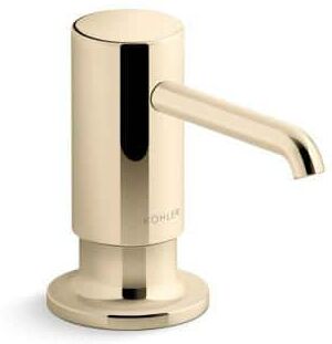 KOHLER Purist Soap/Lotion Dispenser in Vibrant French Gold