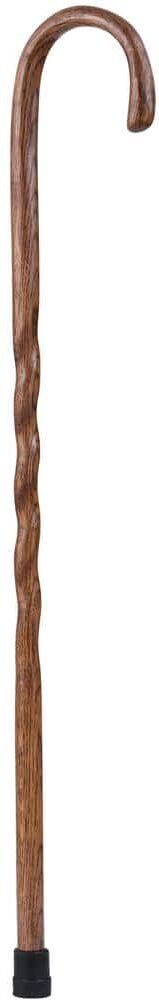 Brazos Walking Sticks 37 in. Twisted Oak Crook Neck Walking Cane