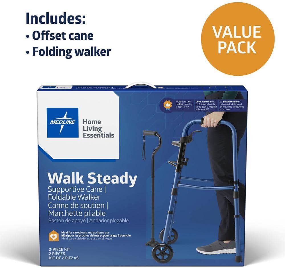 Walker and Cane Combo Kit