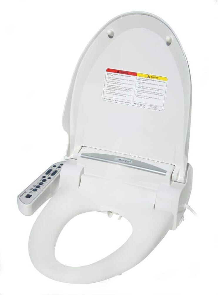 SPT Elongated Magic Clean Bidet with Dryer in White