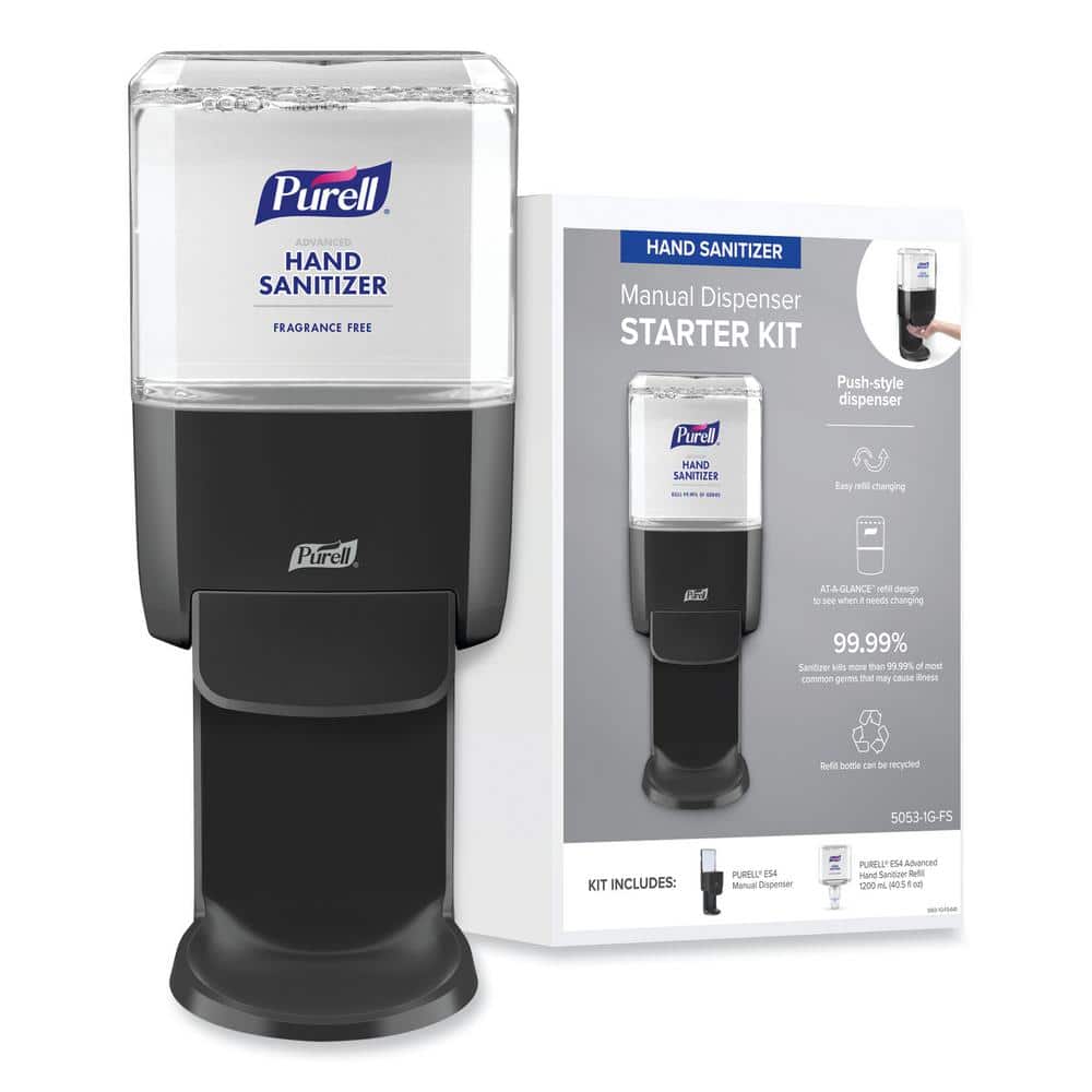 PURELL Graphite Wall Mount ES4 Advanced Foam Commercial Hand Sanitizer Dispenser Starter Kit