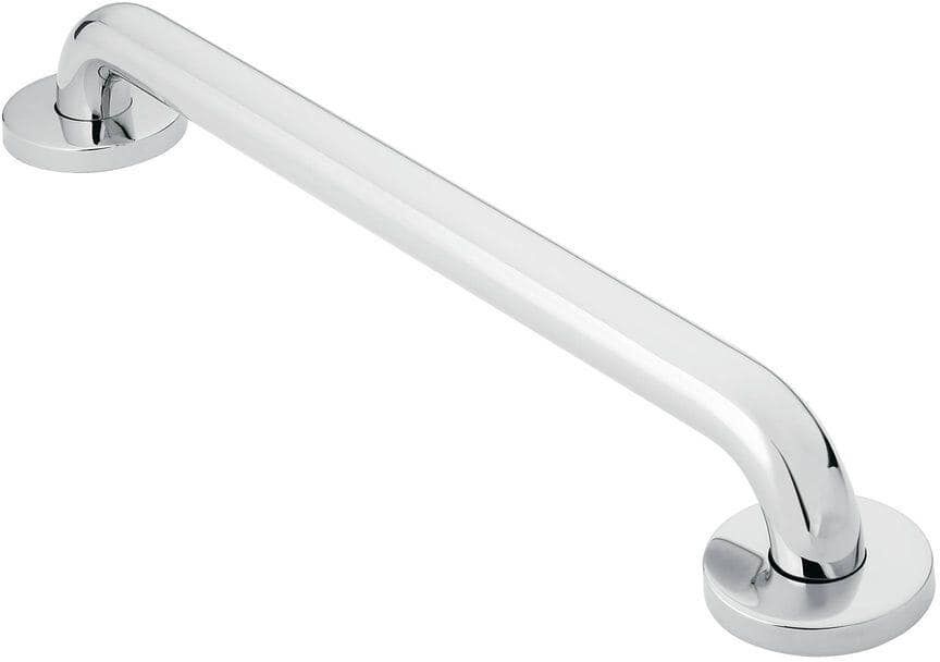 MOEN Home Care 24 in. x 1-1/4 in. Concealed Screw Grab Bar with SecureMount in Polished Stainless Steel