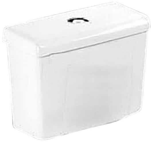 RENOVATORS SUPPLY MANUFACTURING 1.6 GPF Dual Flush Corner Toilet Tank with Gravity Fed Technology in White