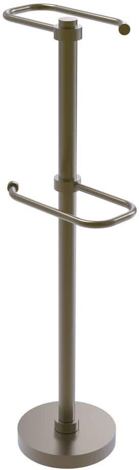 Allied Free Standing 2-Roll Toilet Tissue Stand in Antique Brass