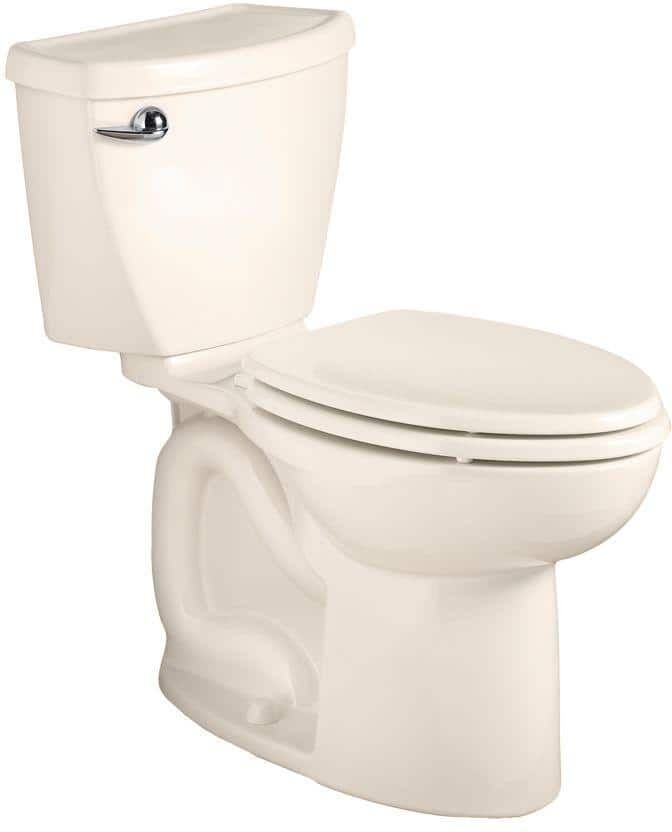 American Standard Cadet 3-Powerwash Tall Height 10 in. Rough-In 2-Piece 1.6 GPF Single Flush Elongated Toilet in Linen, Seat Not Included