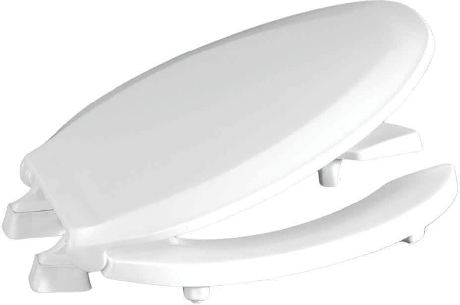 CENTOCO ADA Compliant Raised Round Open Front with Cover Toilet Seat in White