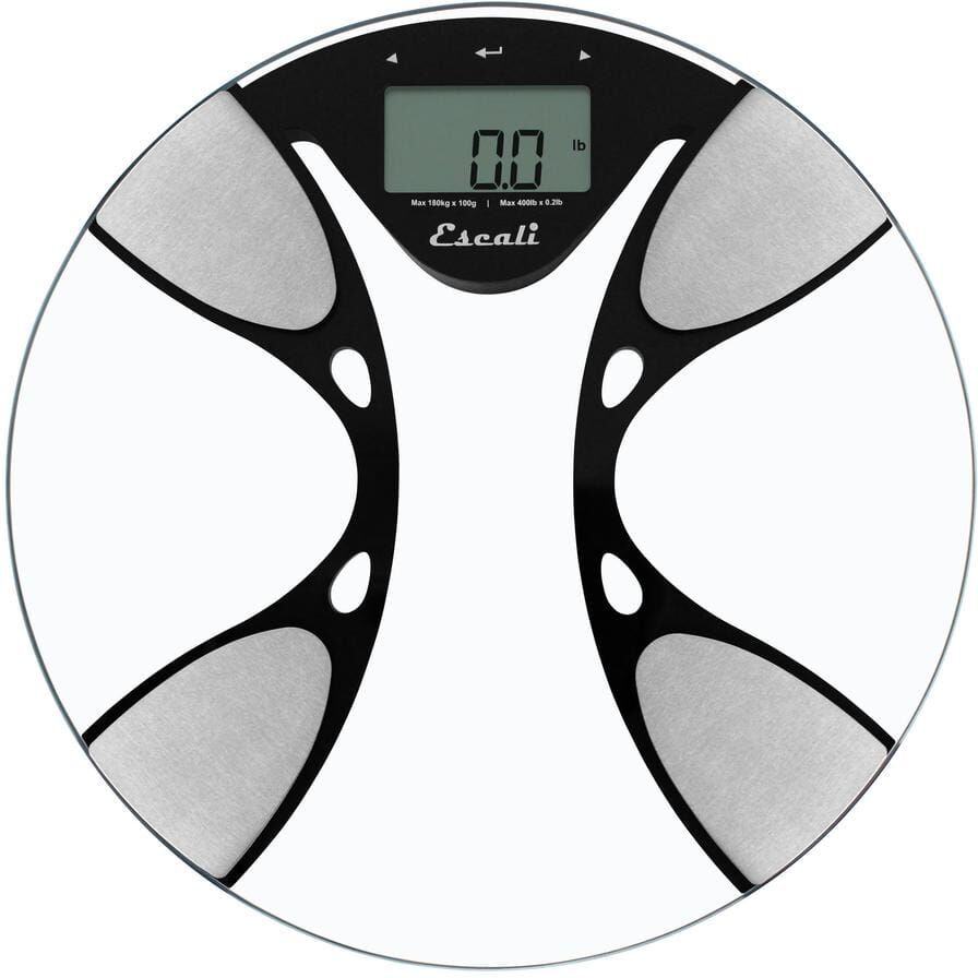 Escali Digital Glass Body Fat and Water Bathroom Scale