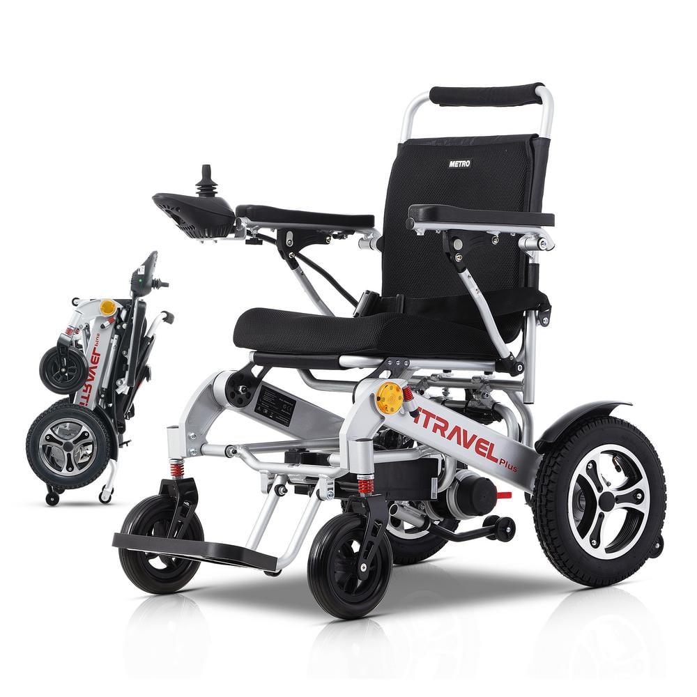 Aoibox Intelligent Lightweight Foldable Electric Wheelchairs with Anti-tip Wheels and Intelligent Electromagnetic Brake System