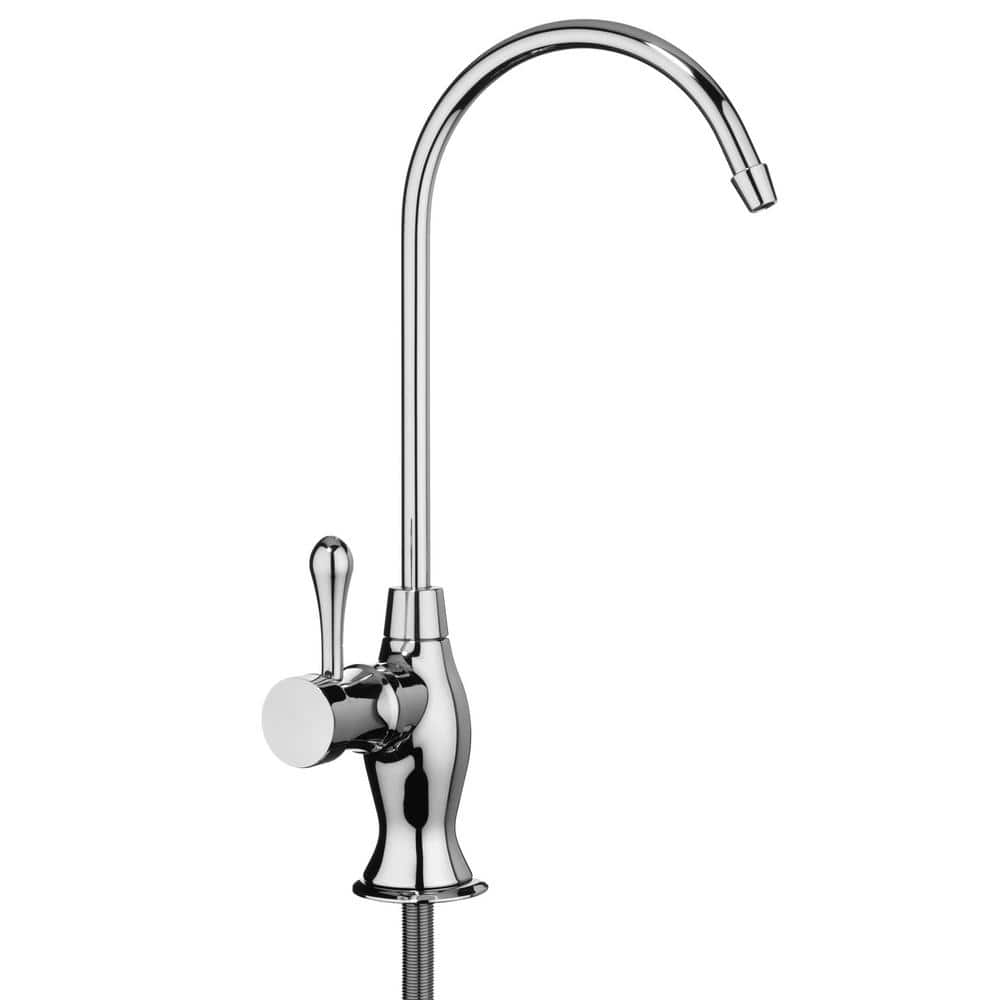 Brondell Sequoia Single Handle Water Filtration Beverage Faucet with Universal LED Filter Change Indicator in Polished Chrome