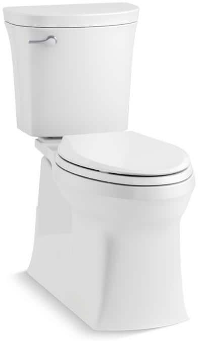 KOHLER Valiant Complete Solution 2-Piece 1.28 GPF Single-Flush Elongated Toilet with 14 in. Rough-in in White