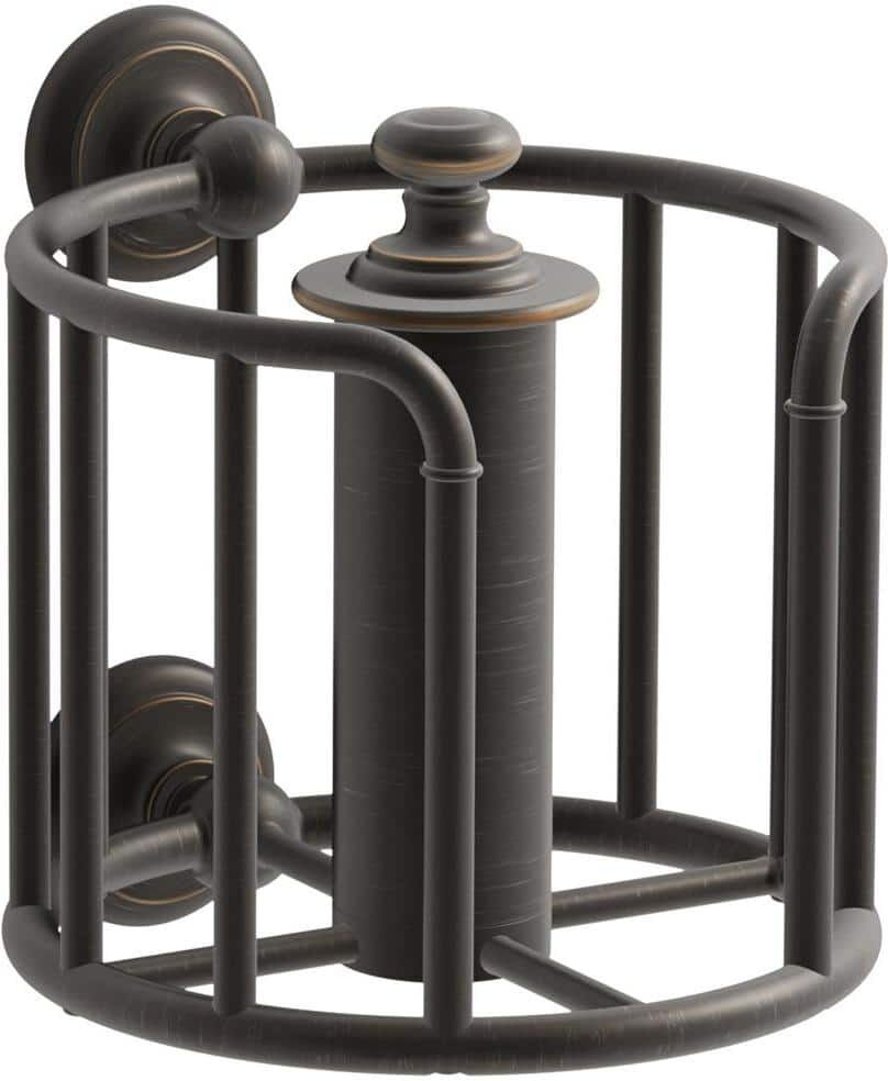 KOHLER Artifacts Double Post Toilet Paper Holder in Oil Rubbed Bronze