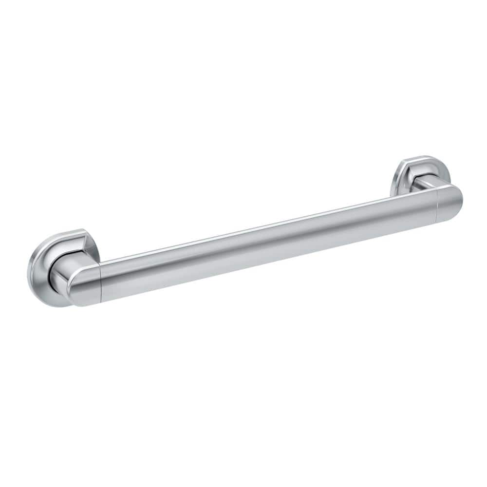 MOEN Genta 18 in. x 1-1/4 in. Concealed Screw Grab Bar with Press and Mark in Chrome