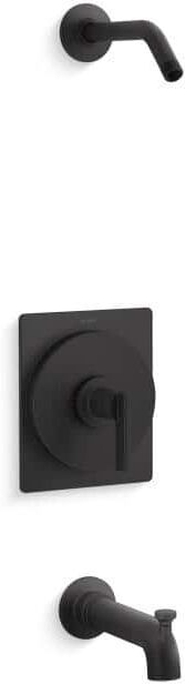 KOHLER Castia By Studio McGee Rite-Temp Bath And Shower Trim Kit Without Showerhead in Matte Black