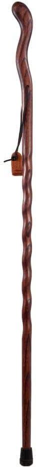 Brazos Walking Sticks 58 in. Twisted Fitness Walker Walking Stick in Red