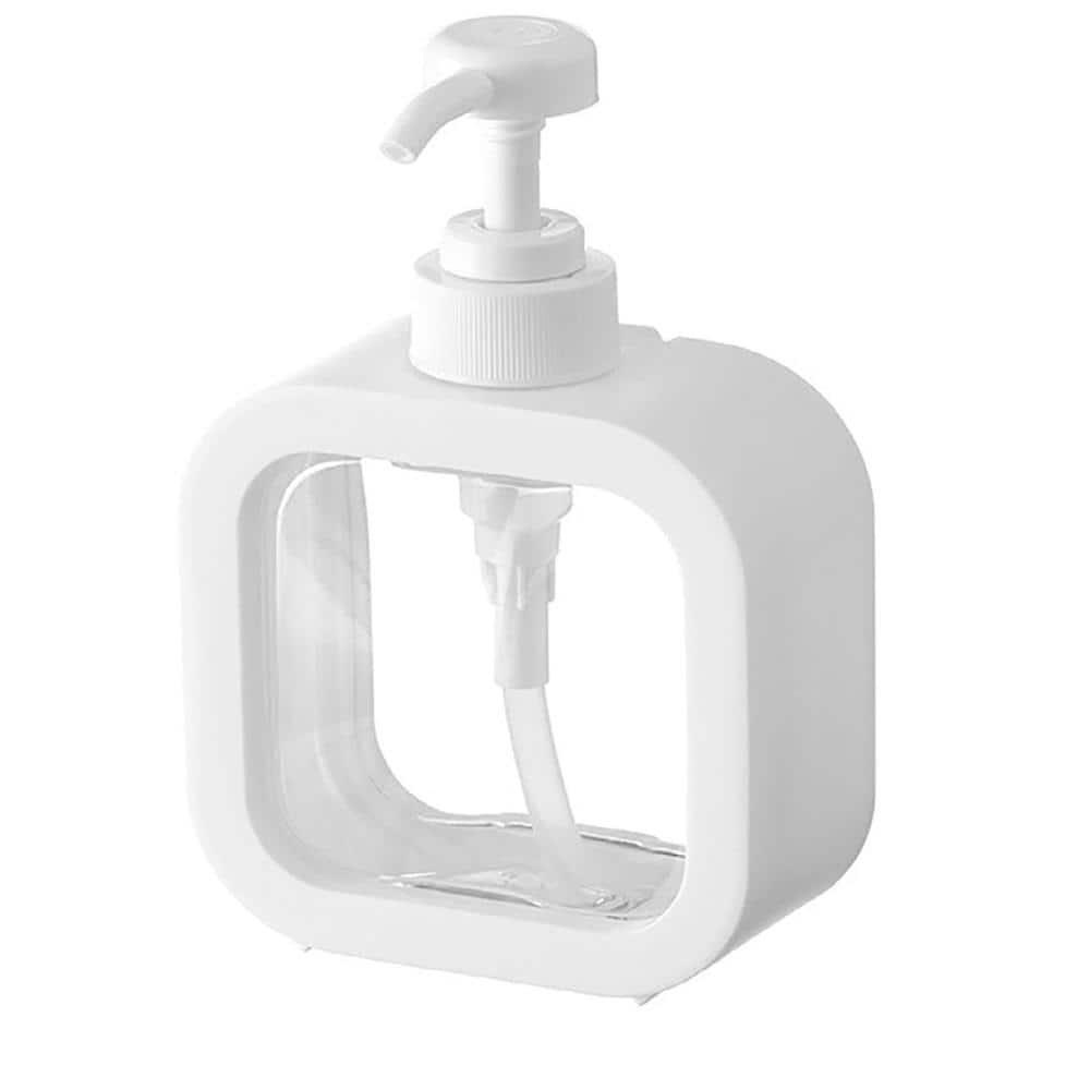 Aoibox 300ML Transparent Bottling Refillable Plastic Pump Bottle for Soap and Lotion Dispenser
