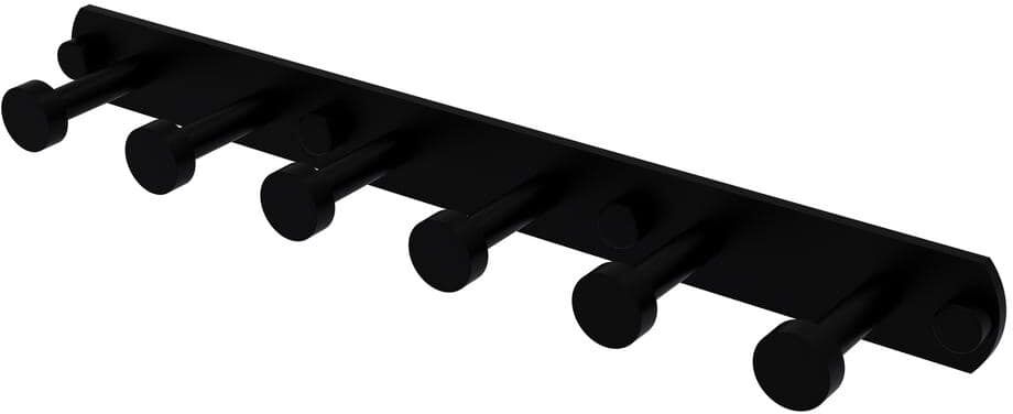 Allied Fresno Collection 6-Position Tie and Belt Rack in Matte Black