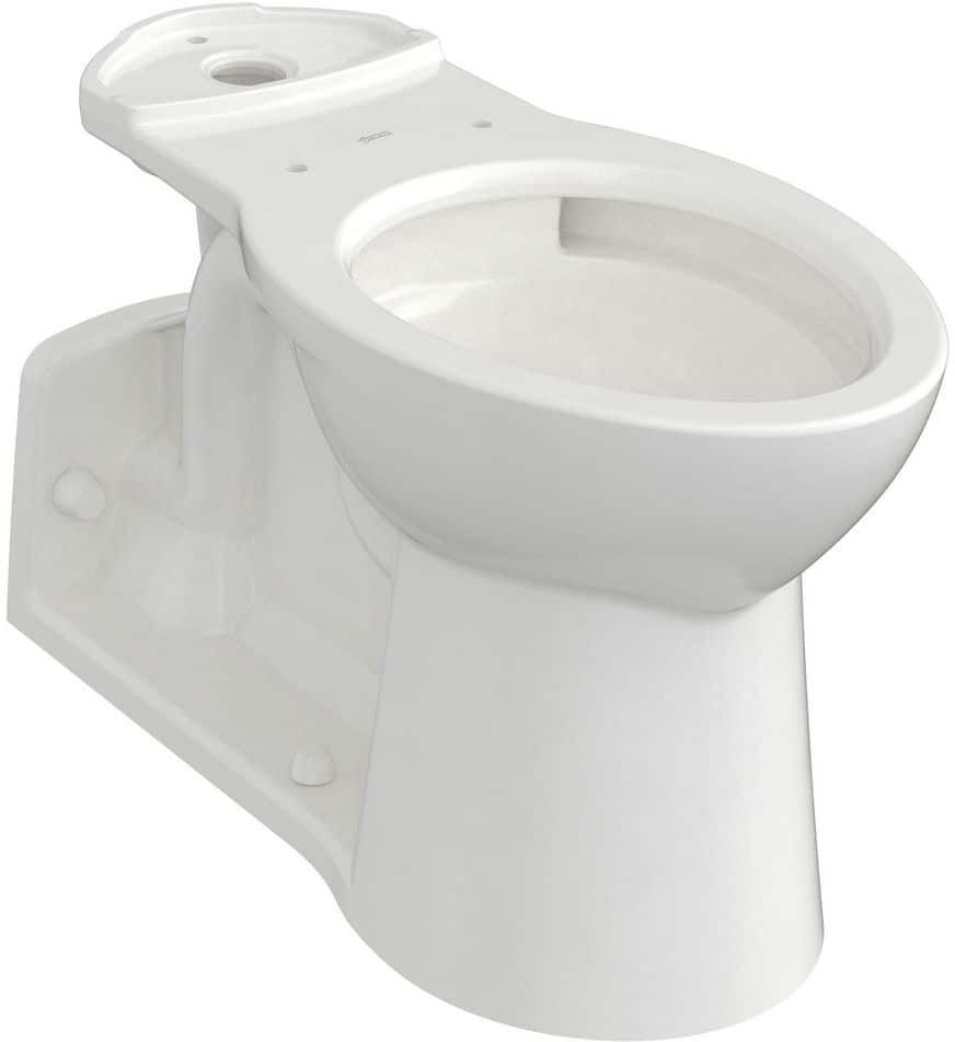 American Standard Yorkville Chair Height Elongated Pressure-Assisted Toilet Bowl Only in White