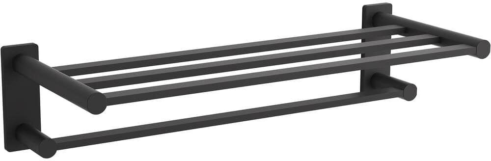 KOHLER Parallel 4-Bar Hotelier Towel Rack in Matte Black