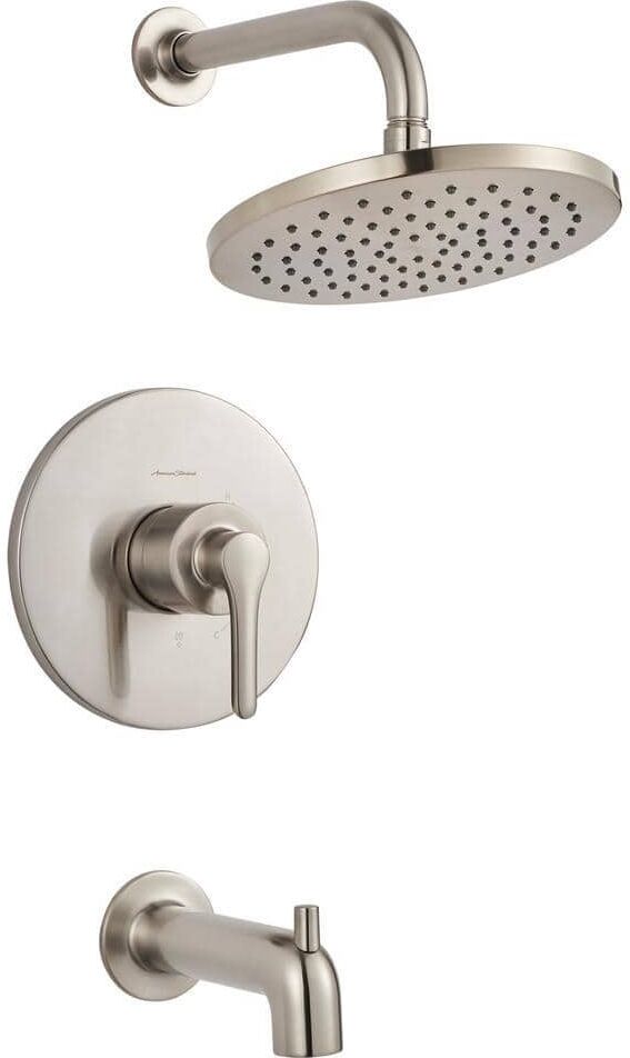 American Standard Studio S Water Saving 1-Handle Tub and Shower Faucet Trim Kit for Flash Valves in Brushed Nickel (Valve Not Included)