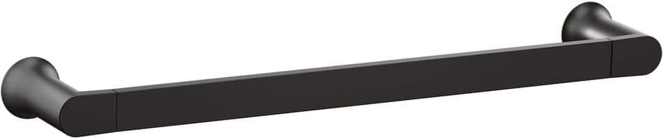 MOEN Genta LX 18 in. Wall Mounted Towel Bar in Matte Black