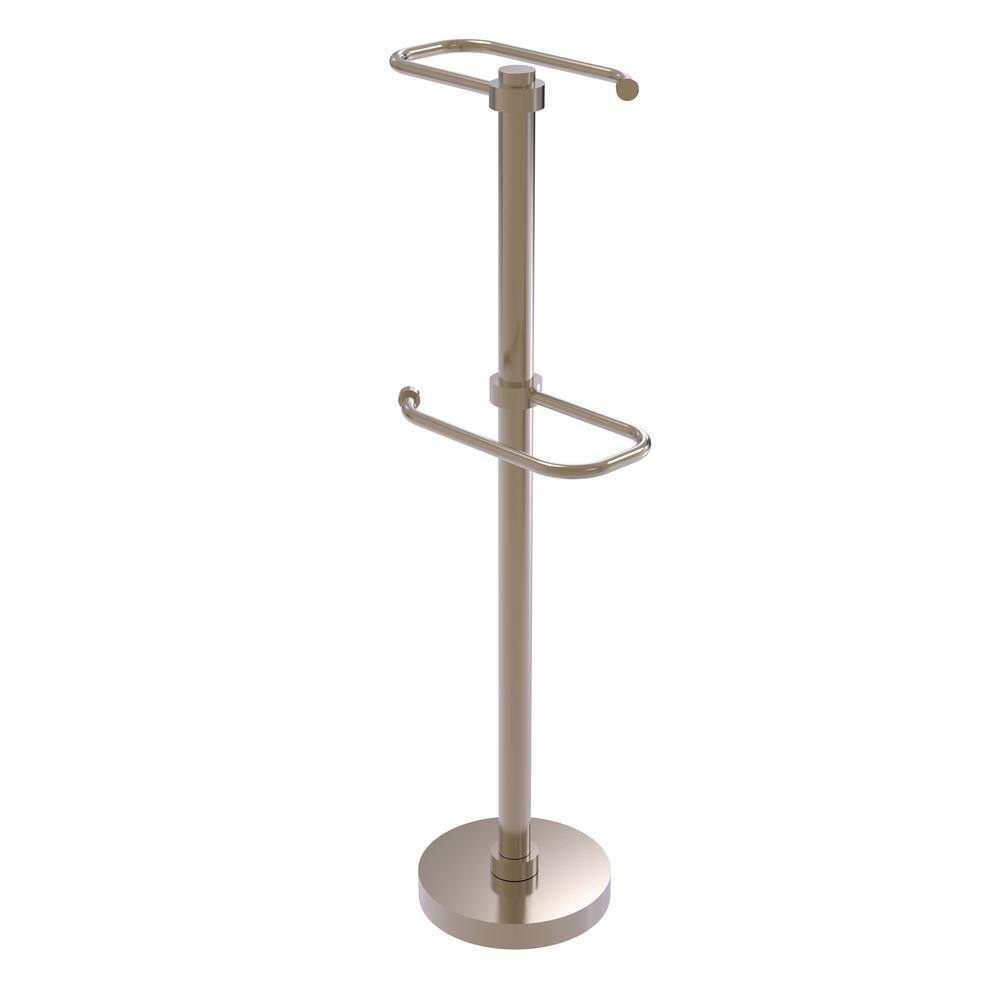 Allied Free Standing Two Roll Toilet Tissue Stand in Antique Pewter