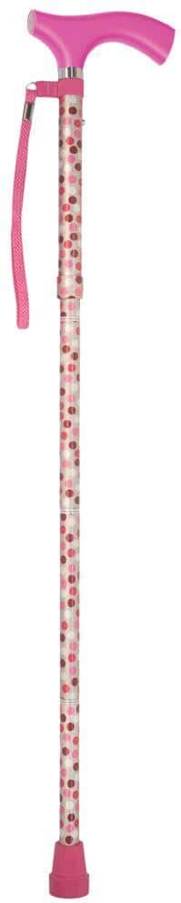 switch sticks Folding Walking Stick in Hot Pink