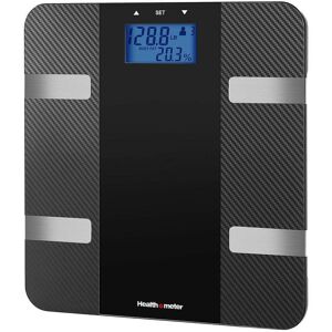 Health o meter Digital Carbon Fiber Total Body Composition Weight Tracking Scale, 4 Users, 400 lbs.