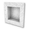 FlexStone 17 in. x 17 in. Square Recessed Shampoo Caddy in Frost