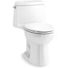 KOHLER Santa Rosa Revolution 360 1-piece 1.6 GPF Single Flush Elongated Toilet in. White, Seat Included