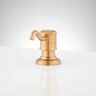 SIGNATURE HARDWARE Amberly Sink Mount Soap Dispenser in Brushed Gold