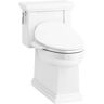 KOHLER Tresham 1-piece 1.28 GPF Single Flush Elongated Toilet with C3-230 Electric Bidet Toilet Seat in White