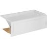 American Standard Town Square S 60 in. x 32 in. Soaking Bathtub with Right Hand Drain in White