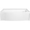 Delta Classic 500 Curve 60 in. x 32 in. Soaking Bathtub with Right Drain in High Gloss White