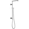 Delta Emerge Angular Modern 26 in. Column Shower Bar in Lumicoat Chrome