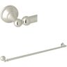 ROHL Georgian Era 31.5 in. Wall Mounted Towel Bar in Polished Nickel